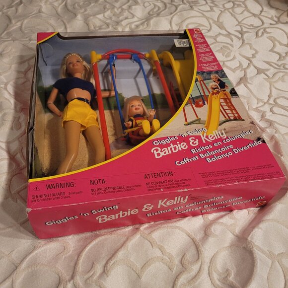Giggles 'n Swing Barbie & Kelly Playset 1998 - Picture 13 of 17